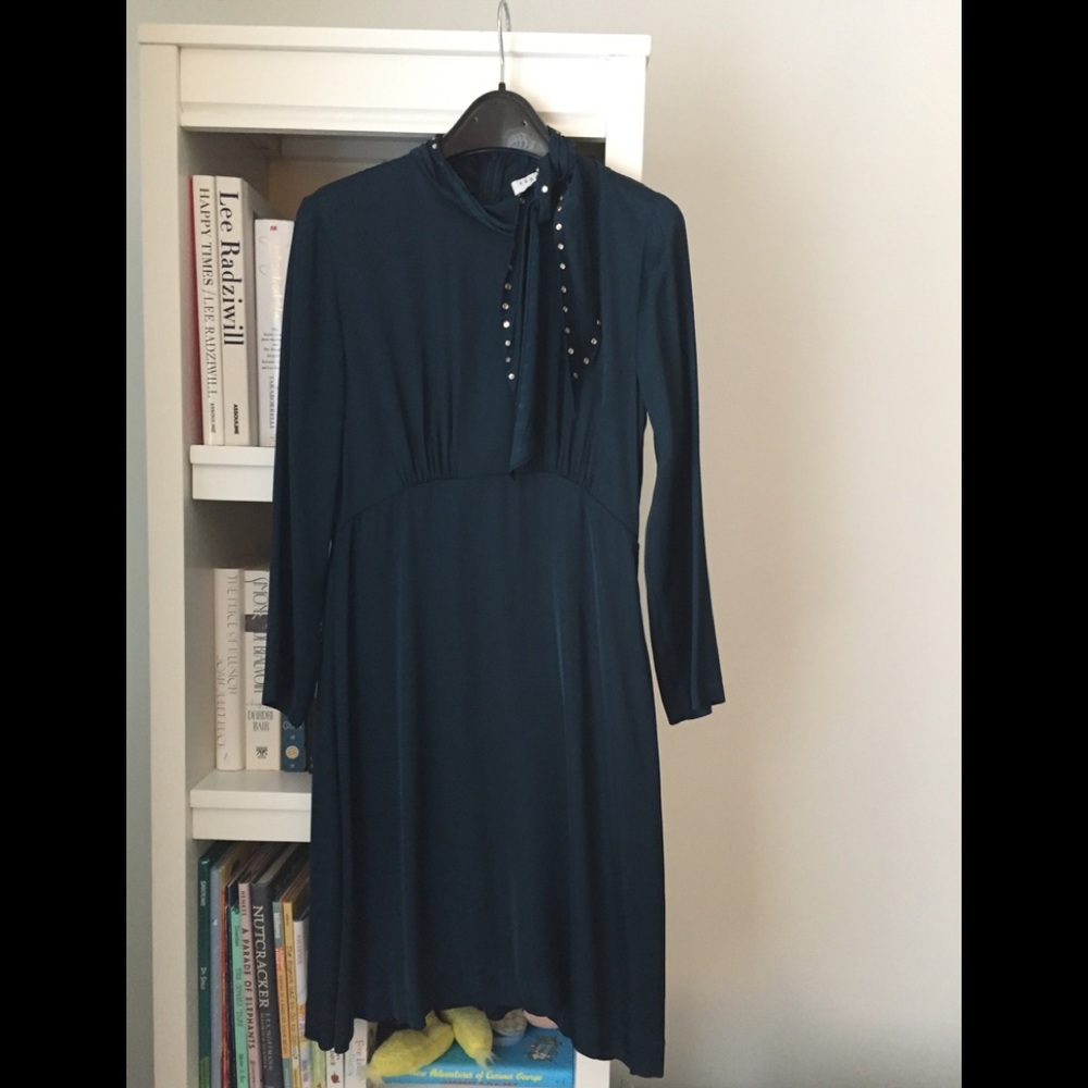 Sandro Neck-Tie Dress